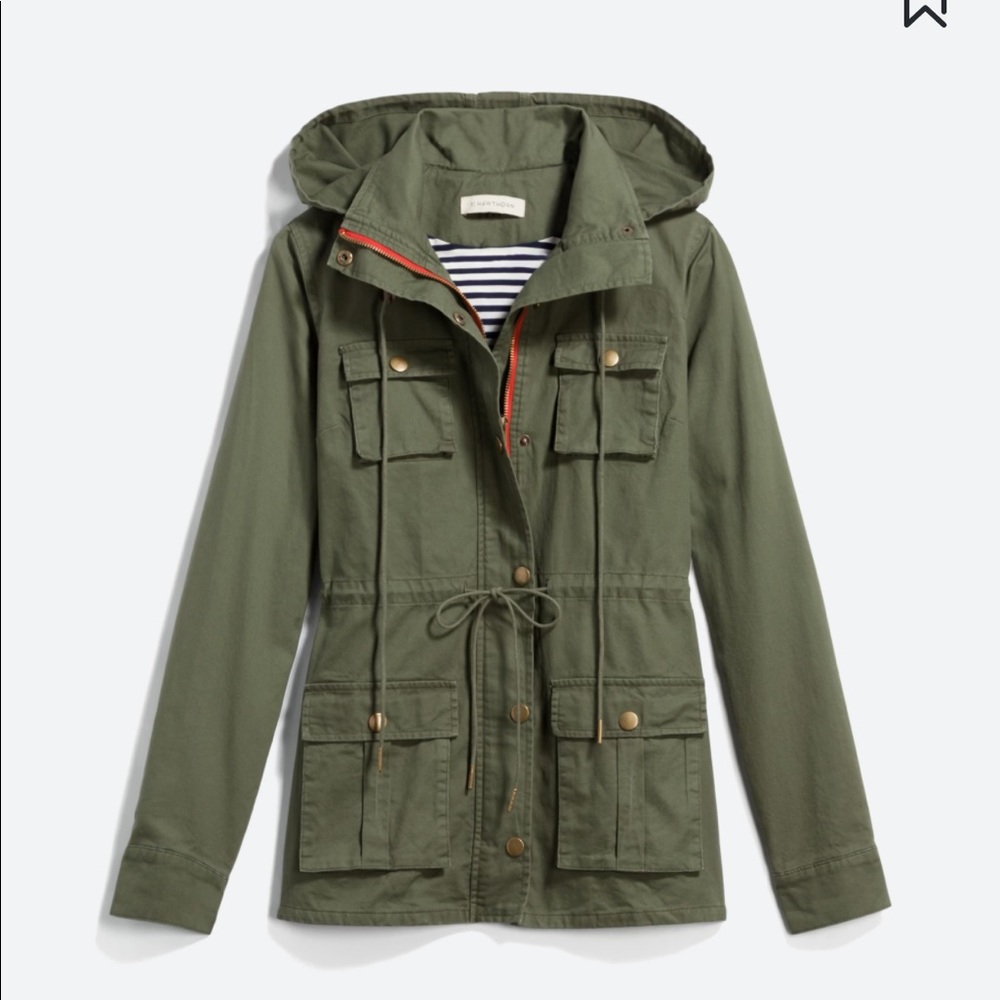 41 Hawthorn XXL Lined Hooded Olive Jacket